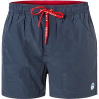 NORTH SAILS Herren Badeshorts blau Baumwoll-Mix unifarben von North Sails