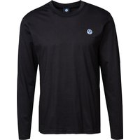 NORTH SAILS Herren Longsleeve schwarz Baumwolle von North Sails