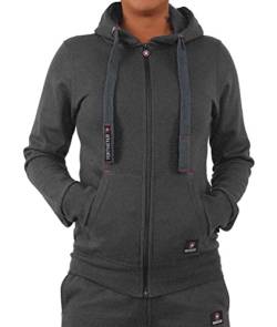 Northster Damen Trainingsjacke Sweatjacke Joggingjacke N576 grau XL von Northster