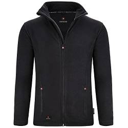 Northster Herren Fleece Jacke Outdoor Freizeitjacke zum Wandern und Trekking, schwarz, M von Northster