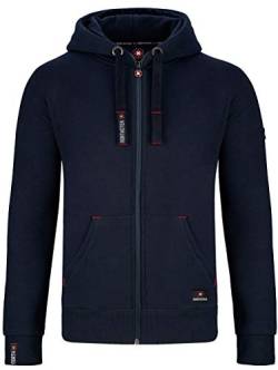 Northster Herren Kapuzenjacke Sweatjacke Hoodie mit Reißverschluss, Navy, 4XL von Northster