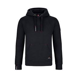 Northster Herren Kapuzenpullover Hoodie Sweatshirt mit Kapuze, schwarz, 2XL von Northster