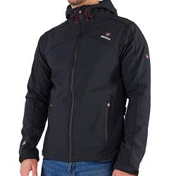 Northster Herren Softshell Jacke Outdoor Übergangsjacke Freizeitjacke Funktionsjacke, schwarz, M von Northster