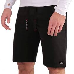 Northster Herren Terry Shorts Sporthose kurz (L, schwarz) von Northster