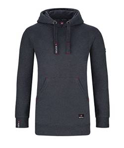 Northster Maxi Hoodie - Langer Kapuzenpullover N518 grau S von Northster