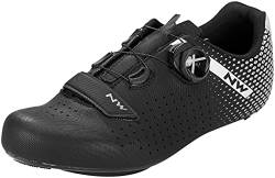 Northwave Core Plus 2 Wide Rennradschuhe, Fahrradschuhe, Radschuhe, Schwarz 39 von Northwave