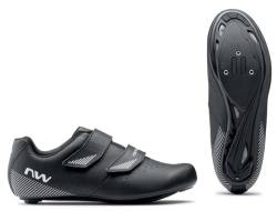 Northwave Jet 3 Rennradschuhe, Fahrradschuhe, Radschuhe, Schwarz 50 von Northwave