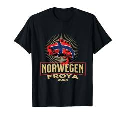 Angelurlaub Angeltour in Norwegen Frøya T-Shirt von Norwegen Angel Tour für Angler Gruppe 2024