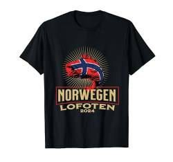 Angelurlaub Angeltour in Norwegen Lofoten T-Shirt von Norwegen Angel Tour für Angler Gruppe 2024