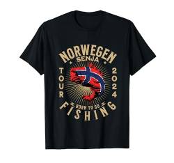 Angelurlaub Angeltour in Norwegen Senja T-Shirt von Norwegen Angel Tour für Angler Gruppe 2024