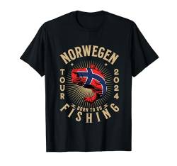 Angelurlaub Angeltour in Norwegen T-Shirt von Norwegen Angel Tour für Angler Gruppe 2024