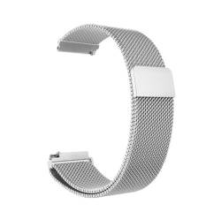 Nothers Edelstahl Uhrenarmband Mesh 20mm,Metall Edelstahl Uhrenarmbänder Mesh Schnellspanner Armband mit Magnetverschluss fur Herren und Damen Smartwatch und Traditionelle Uhr-silber von Nothers