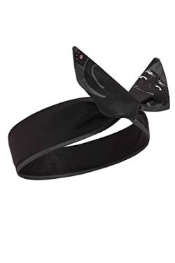 Haarband Stirnband breites biegsam Kopfband mit Muster Kopfschmuck Accessoire (schwarz) von Nothing but Love