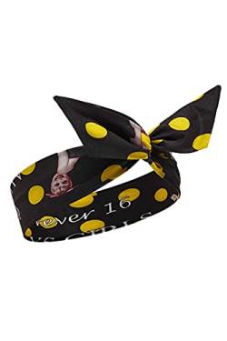 Haarband Stirnband breites biegsam Kopfband mit Muster Kopfschmuck Accessoire (schwarz, gelb) von Nothing but Love