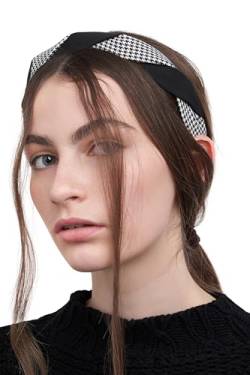 Haarreif Haarband Stirnband Kopfband Vintage Retro Style Textil Damen Haarschmuck (schwarz, weiß) von Nothing but Love