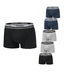 NOTTINGHAM Set 6 Paar Slip/Boxer Herren Baumwolle bi-elastisch schwarz weiß sortiert XL von Nottingham