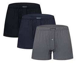 Nottingham Herren Boxershorts Mercerisierte Baumwolle, Art. 7100 Mehrfarbig 3er Pack M von Nottingham