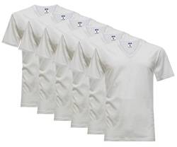 Nottingham Herren T-Shirt mit V-Ausschnitt Art. TV700 6er Pack Weiß S von Nottingham