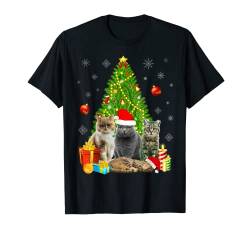 Katzen Weihnachten Katzen-Liebhaber - Damen, Herren, Kinder T-Shirt von Novanio