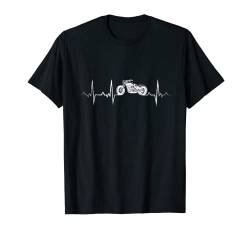 Motorrad Chopper Tourer Herzschlag EKG Puls Frequenz T-Shirt von Novanio