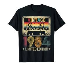 1984 November 37th Birthday Gift Limited Edition Vintage T-Shirt von November Birthday Made In Classic Best Of Style