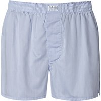 Novila Herren Boxershorts blau Baumwolle unifarben von Novila