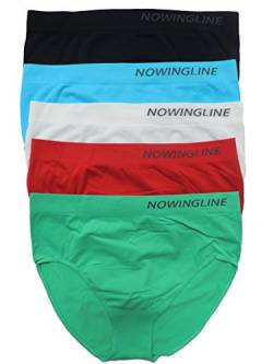 Nowingline 5 Stück Damen Slips Größe 38-64 (50) von Nowingline