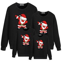 Nsercvb Weihnachtspullover Familie Set,Weihnachtspullover Familie Weihnachtspulli Set Weihnachten Pulli Pullover Herren Damen Kinder Weihnachts Sweatshirt Sweater Jumper Weihnachtsmann Winterpullover von Nsercvb