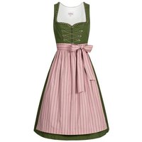 Nübler Dirndl Damen Dirndl midi im Landhausstil, Rocklänge 70cm (Dirndl Set midi THEA, 2-tlg., Dirndl Kleid mit Schürze) Moderne Tracht im bayerischen Stil - Trachtenmode Damen von Nübler