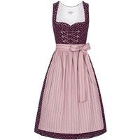 Nübler Dirndl Damen Dirndl midi im Landhausstil, Rocklänge 70cm (Dirndl Set midi THEA, 2-tlg., Dirndl Kleid mit Schürze) Moderne Tracht im bayerischen Stil - Trachtenmode Damen von Nübler