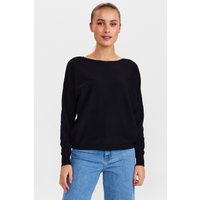 Nümph Pullover, Rippbündchen, für Damen, schwarz, M von Nümph