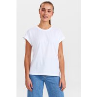 Nümph T-Shirt, Baumwolle, für Damen, weiß, XL von Nümph