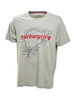 Nürburgring - Herren T-Shirt - Racetrack - 100% Baumwolle - Rennstrecke, Farbe:Grün, Größe:XL von Nürburgring