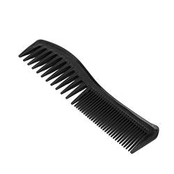 Haarkamm, doppelköpfiger Entwirrkamm mit breiten Zähnen für den Salongebrauch zu Hause(Schwarz) von Nunafey
