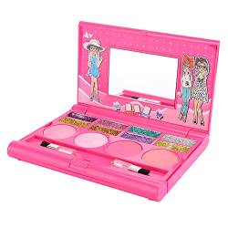 Makeup Tragbare Makeup Box, Lipgloss Lidschatten Kit Mädchen Makeup Kit, für Kleinkind(H102Z) von Nunafey