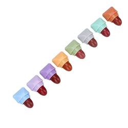 Mini-Lippenstift-Set, nicht fettende kleine Kapsel-Lippenstifte, mehrfarbig, 8 Stück für Frauen für Tanzpartys von Nunafey