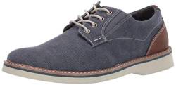 Nunn Bush Herren Barklay Canvas Plain Toe Lace Up Oxford, dunkelblau, 47 EU Weit von Nunn Bush