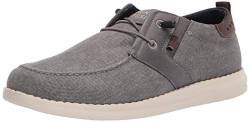 Nunn Bush Herren Brewski Moc Toe Slip-on Canvas Knit Loafer mit elastischem Bungee Slipper, grau, 41 EU von Nunn Bush