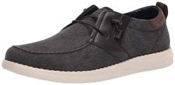 Nunn Bush Herren Brewski Moc Toe Slip-on Canvas Knit Loafer mit elastischem Bungee Slipper, schwarz, 42.5 EU von Nunn Bush