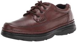 Nunn Bush Herren Cameron Moc Toe Komfort-Gel-Fußbett Oxford, Braun getrommelt, 42.5 EU Weit von Nunn Bush