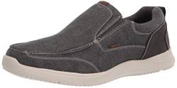 Nunn Bush Herren Conway Canvas Slip-ON MOC Toe Loafer Slipper, Gunmetal, 47 EU von Nunn Bush