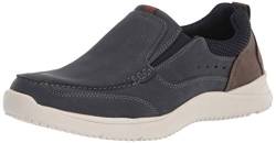 Nunn Bush Herren Conway Slip-on Mokassin Toe mit Komfort-Gel-Loafer Slipper, Navy, 40.5 EU Weit von Nunn Bush