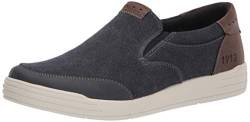 Nunn Bush Herren Kore City Walk Canvas Moc Toe Slipper Sneaker, dunkelblau, 44.5 EU von Nunn Bush