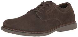 Nunn Bush Herren Otto Plain Toe Leder Schnürschuh mit Leichter Sohle Oxford, Mokka, 42 EU von Nunn Bush