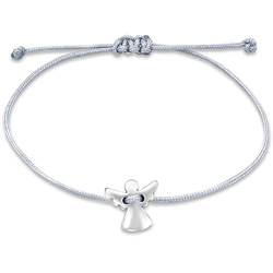 Nuoli® Schutzengel Armband Mädchen (größenverstellbar) Engel Armbändchen für Damen & Kinder, tolles Geschenk zur Taufe, Kommunion, Konfirmation, Einschulung, etc. von Nuoli