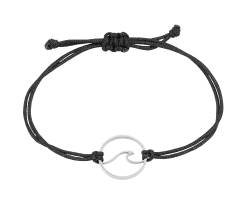 Nuoli® Wellen Armband Damen (verstellbar bis 20cm) Armband Welle Silber für Frauen & Mädchen von Nuoli