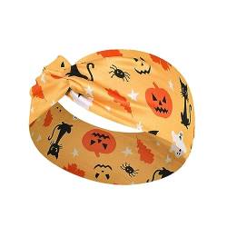 Halloween Haarband | Dehnbare Kopfbandwickel - Damen-Stirnbänder, Kostü -Stirnband, Workout-Yoga-Schweißbänder, Haar-Accessoires Nupaque von Nupaque