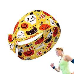 Halloween Haarband - Dehnbare Kopfbandwickel - Workout-Yoga-Schweißbänder, Stirnbandwickel, Haarband, Damen-Stirnbänder für Yoga, Lauftraining Nupaque von Nupaque