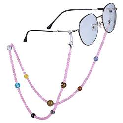 Nupuyai 9 Planeten Stein Perlen Brillenkette Damen und Herren Kristall Sonnenbrillenkette Gesichtsmaske Kette Edelstein Brillenband Brillenkordel Brillenhalter für Lesebrillen, Myopiebrille von Nupuyai