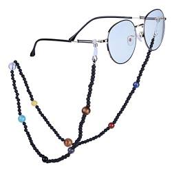 Nupuyai 9 Planeten Stein Perlen Brillenkette Damen und Herren Kristall Sonnenbrillenkette Gesichtsmaske Kette Edelstein Brillenband Brillenkordel Brillenhalter für Lesebrillen, Myopiebrille von Nupuyai